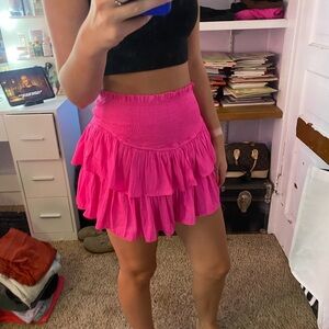 Pink skirt